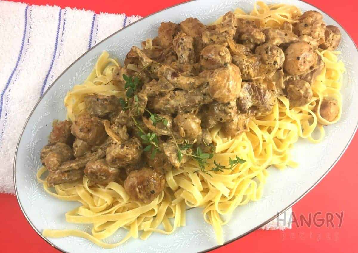 Beef Stroganoff with Buttery Noodles