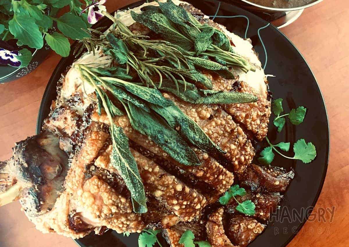 Crispy Crackling Roasted Leg of Pork