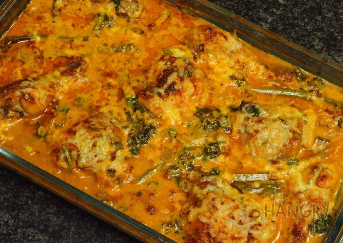 Creamy Chicken Casserole with Broccoli & Bacon