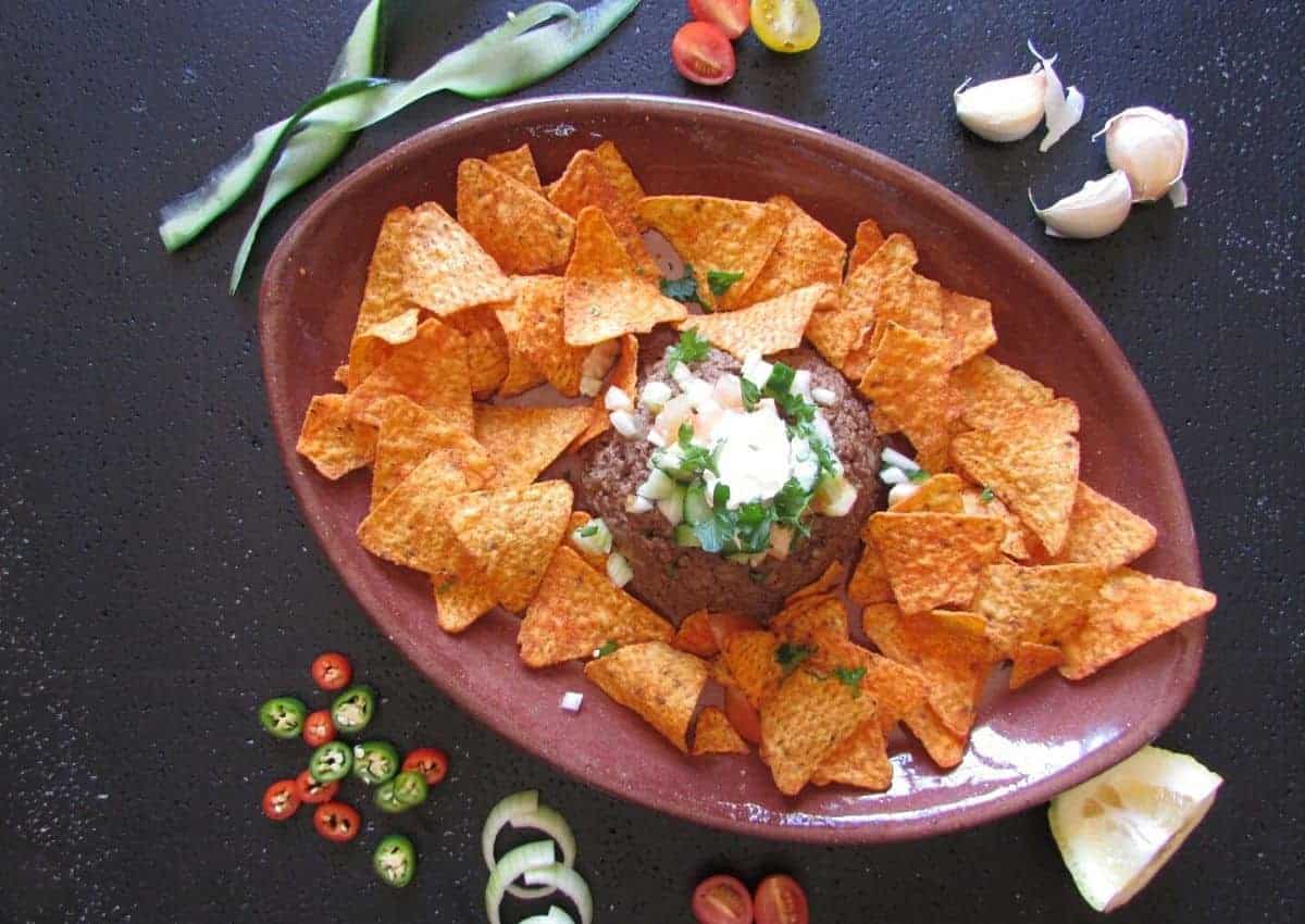 Perfectly Spiced Meaty Nachos