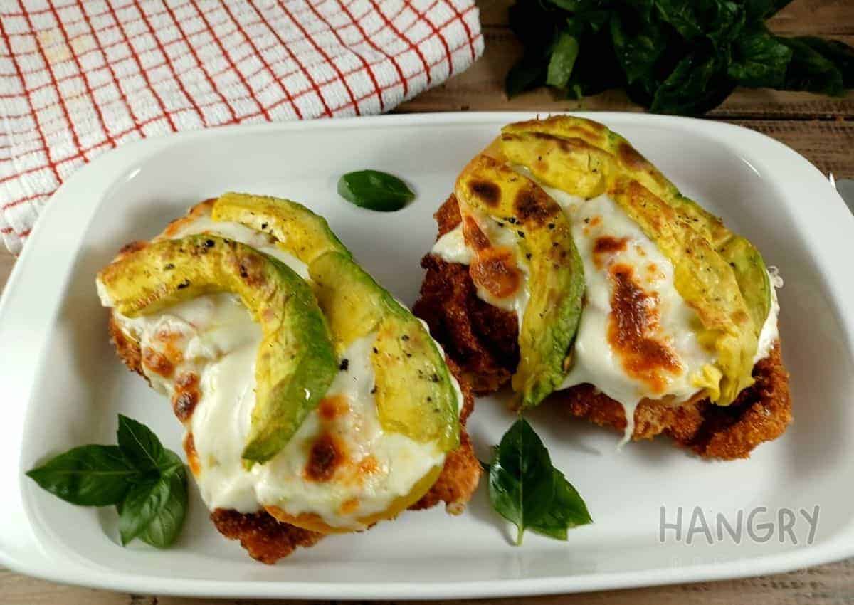 Baked Chicken Schnitzel with Avo