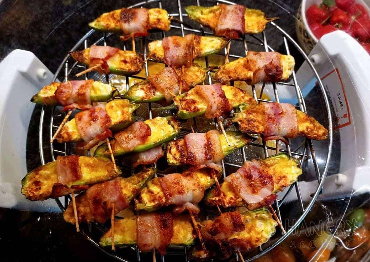 Cheesy Stuffed Bacon Wrapped Jalapeños