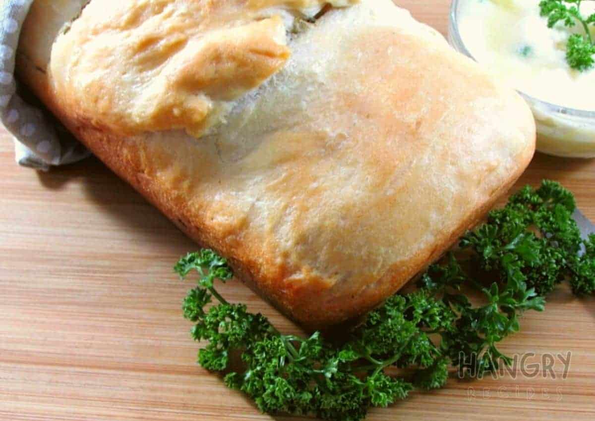 Easy Savoury Bread with Garlic, Herbs and Cheese