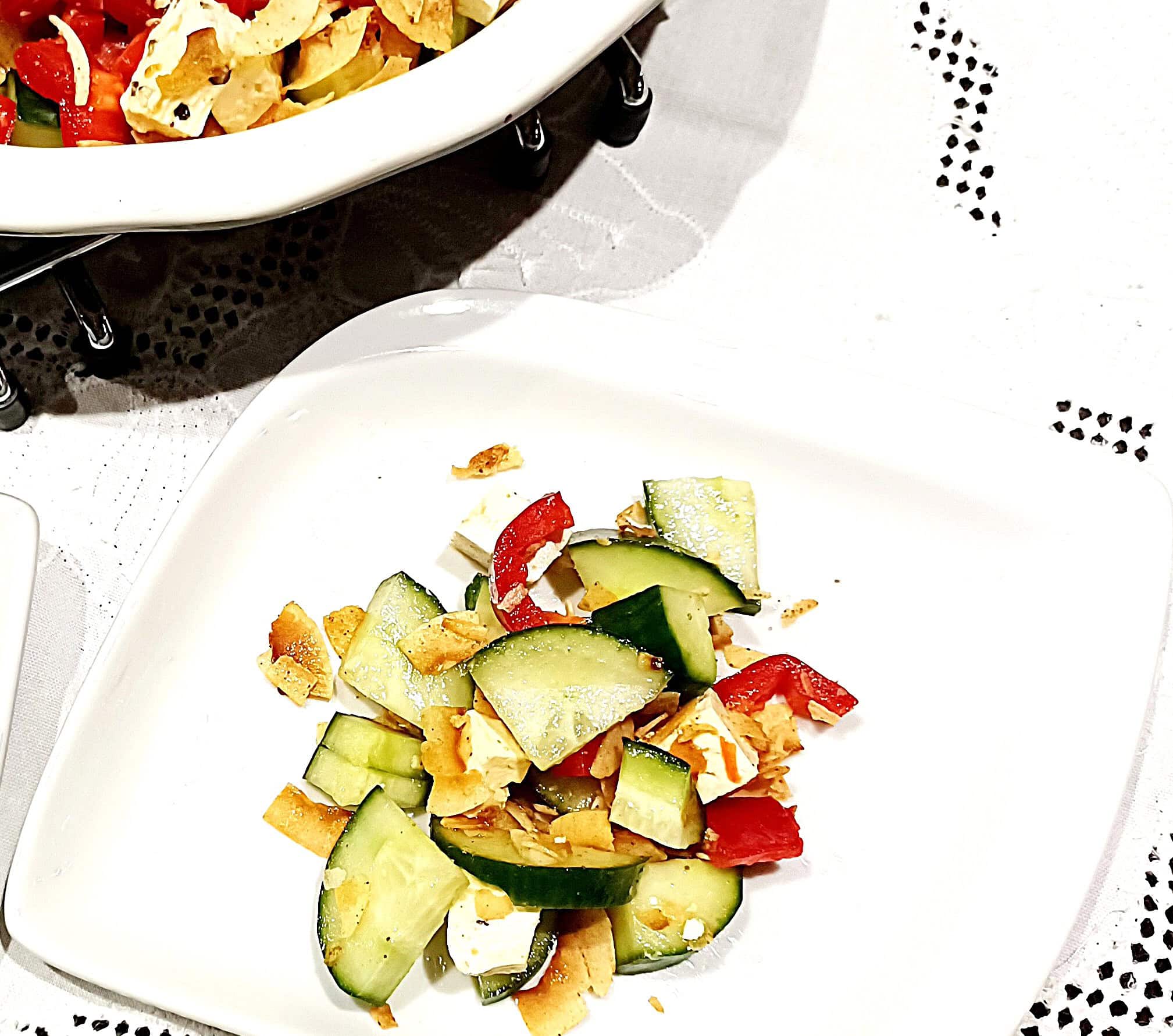 Cucumber and Coconut Salad with added Cashew
