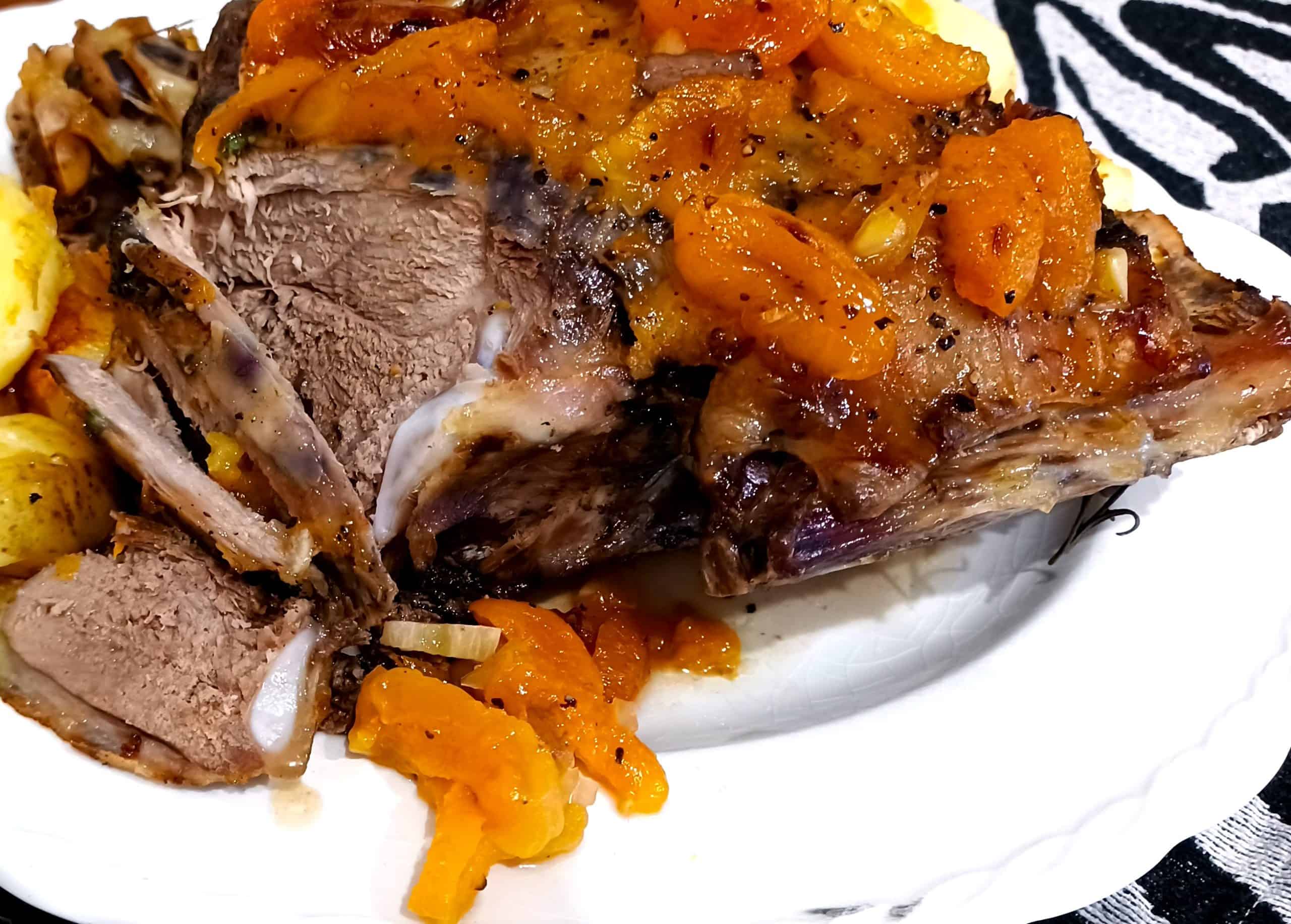 South African Apricot-Glazed Leg of Lamb