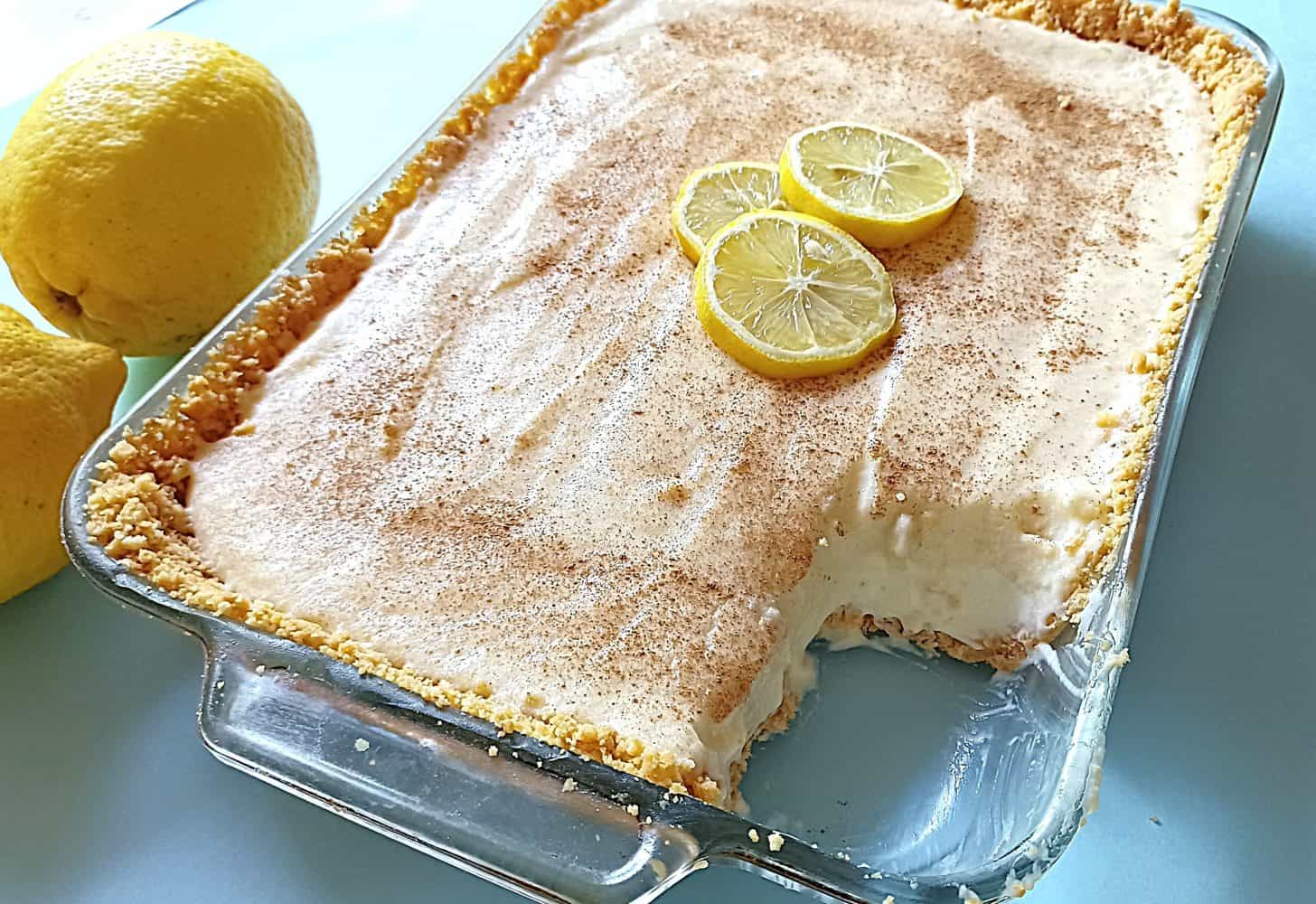 Lemon Infushed Milk Tart