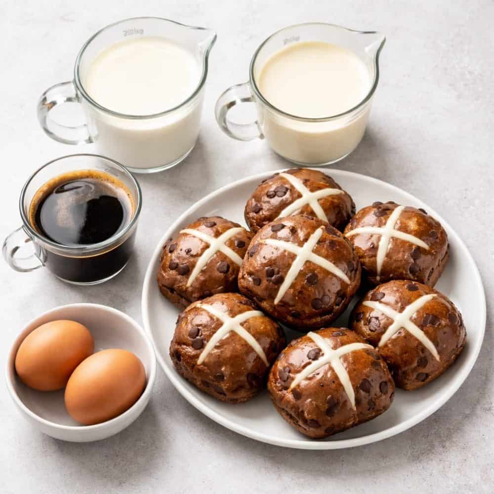 Rich & Indulgent Chocolate Hot Cross Buns Bake