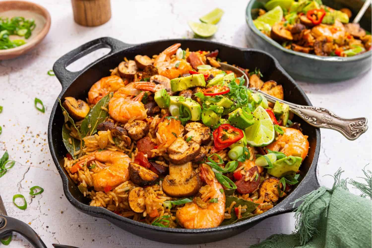 Prawn & Mushroom Jambalaya