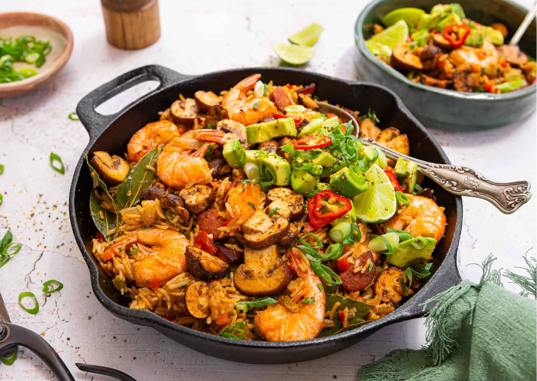 Prawn & Mushroom Jambalaya