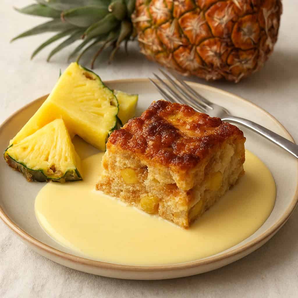 Slice of Bread and Pineapple Pudding