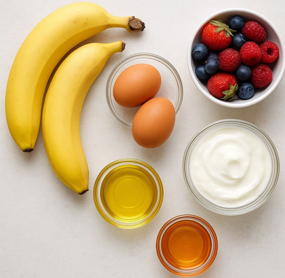 Ingredients - Banana Flapjacks
