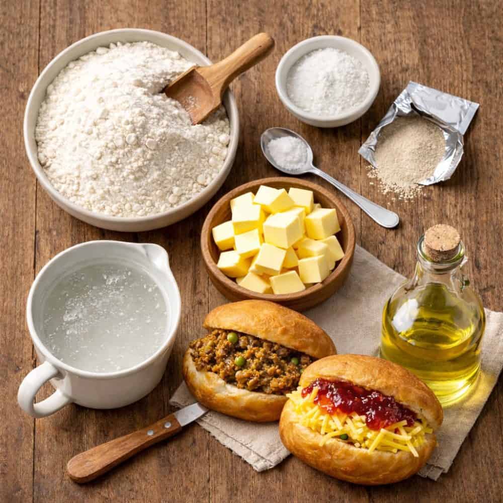 Ingredients for fluffy vetkoek