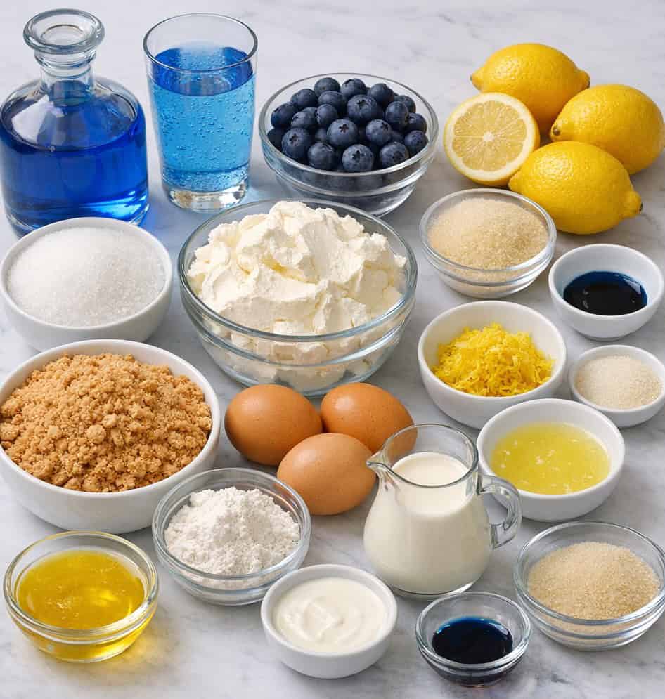 Ingredients for Blueberry Chesse Cake