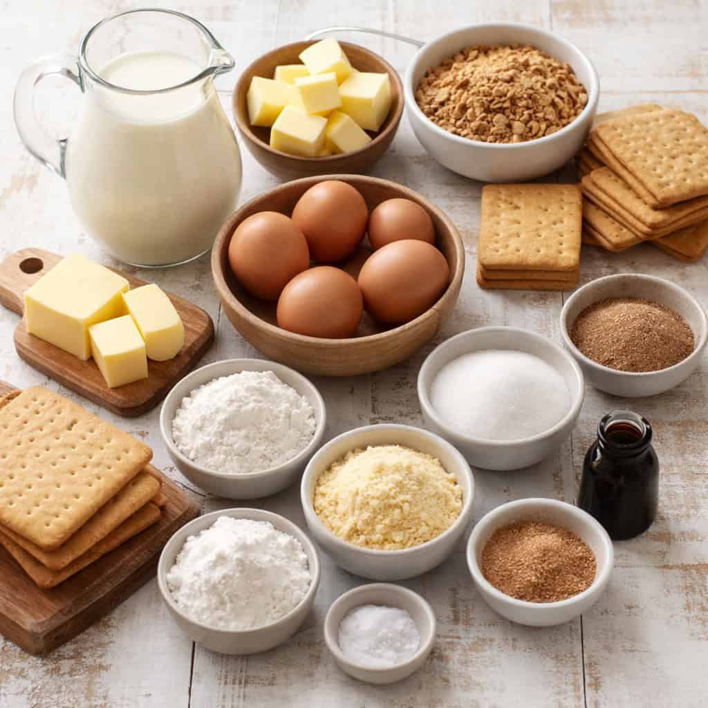 Ingredients for Milk Tart