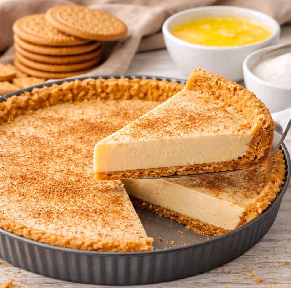 Quick and Creamy Milk Tart with a Foolproof Biscuit Crust